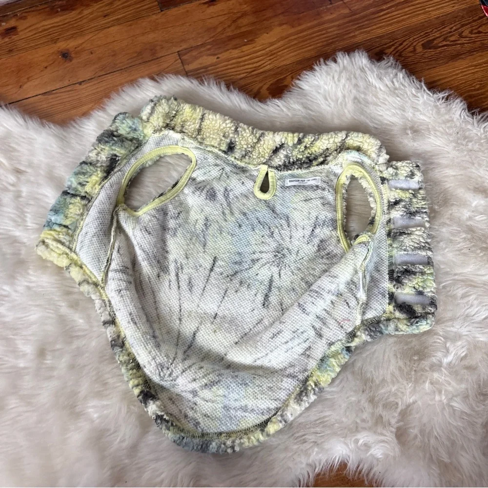 Cozy Tie-Dye Fleece Dog Jacket
